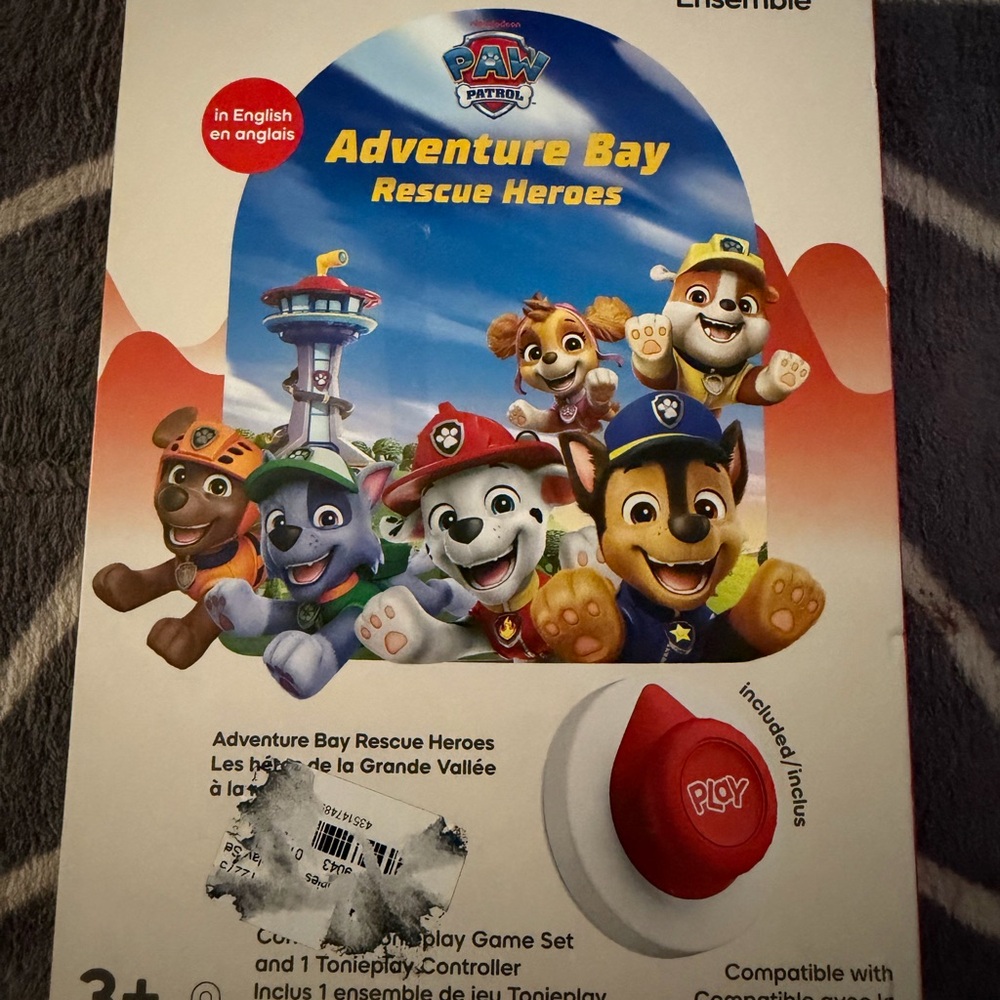 Tonie 2 PAW Patrol Adventure Bay Rescue Heroes Playset with Red Button
